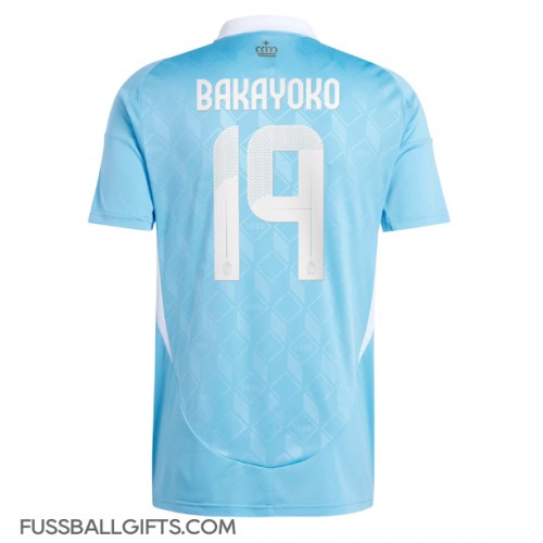 Belgien Johan Bakayoko #19 Fußballbekleidung Auswärtstrikot EM 2024 Kurzarm